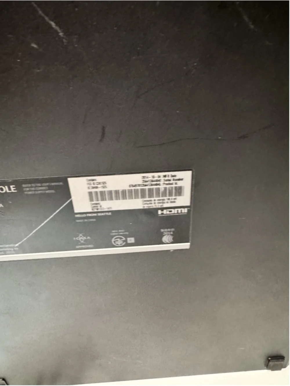Microsoft Xbox One 1TB Console Only Model 1540 Tested Working GUC Gaming Black